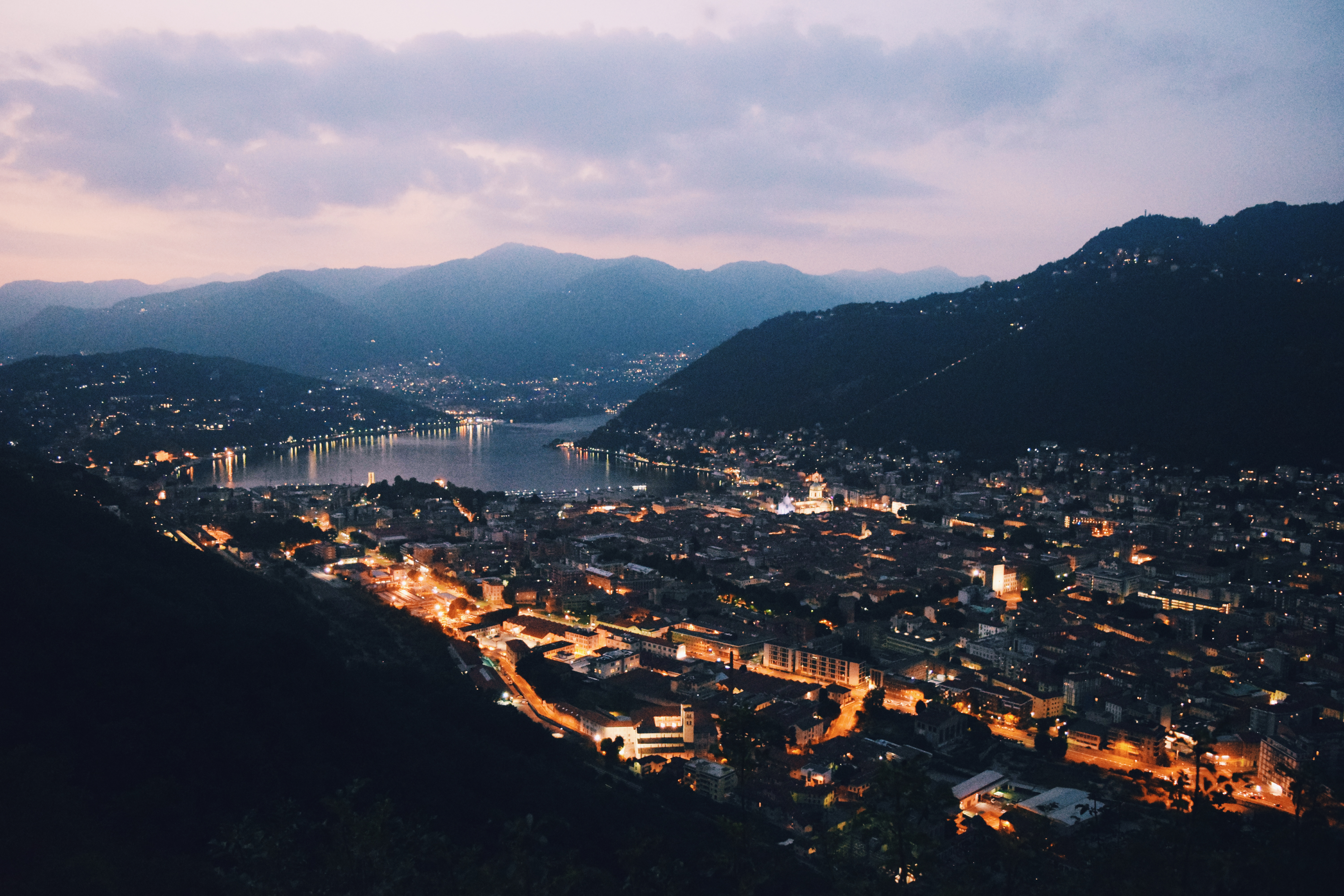 Lake Como in the evening